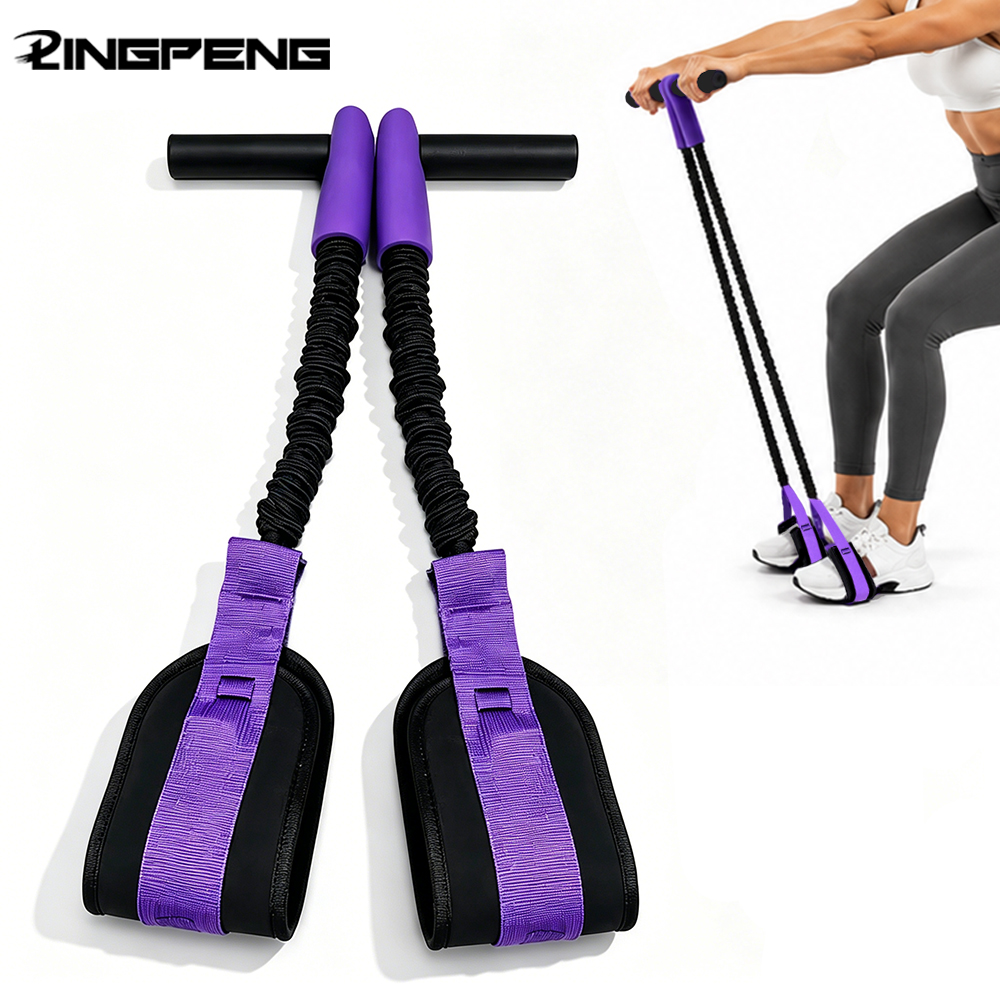 Yoga Fitness Stretching Strap - อุปกรณ์ซิทอัพมืออาชีพ สายยางยืดออกกำลังกายอเนกประสงค์ สายยืดออกกำลังกายแบบมีแรงต้าน สายยางยืดสำหรับฝึกกล้ามเนื้อหน้าท้อง สายยางยืดสำหรับออกกำลังกายโยคะ