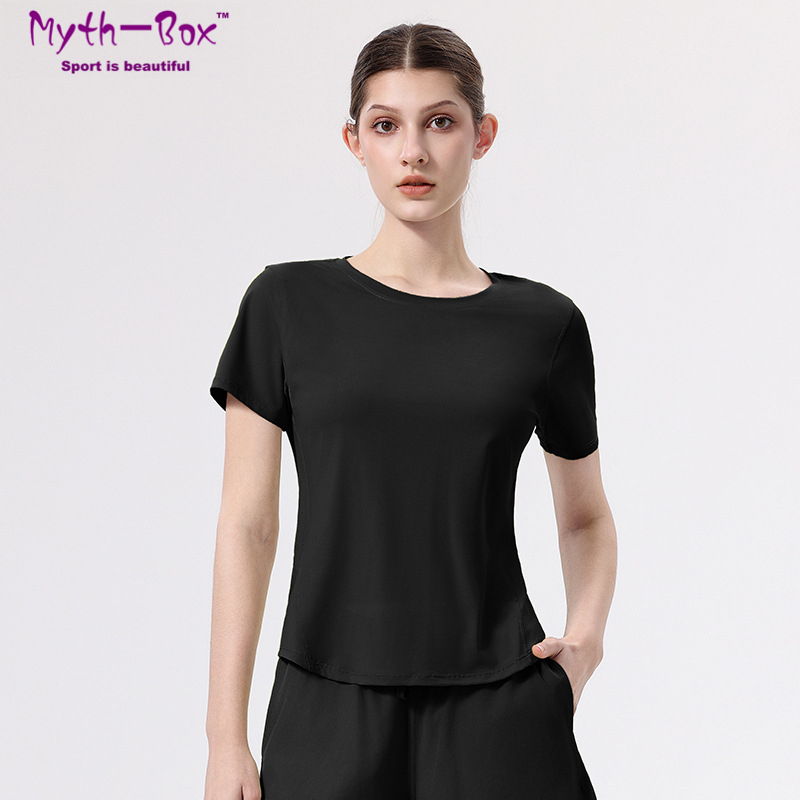 Yoga Fitness Qc - ฤดูร้อนผู้หญิงเสื้อโยคะหลวมแขนสั้นเสื้อยืดตาข่ายระบายอากาศได้ดีวิ่งเสื้อกีฬาแห้งเร็วเสื้อฟิตเนสเสื้อผู้หญิง