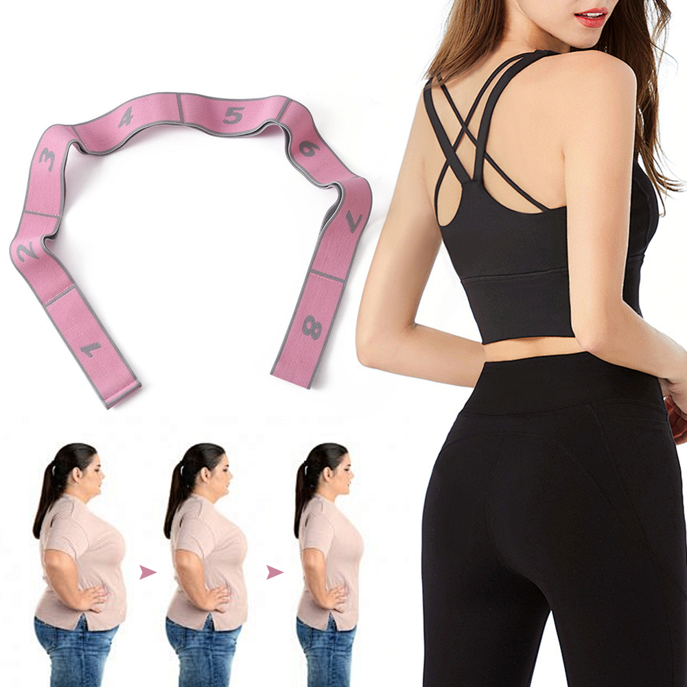 Yoga Fitness Stretching Strap - สายรัดออกกำลังกายอเนกประสงค์ สายยืดโยคะ สายยางยืดสำหรับการยืดกล้ามเนื้อและการออกกำลังกาย