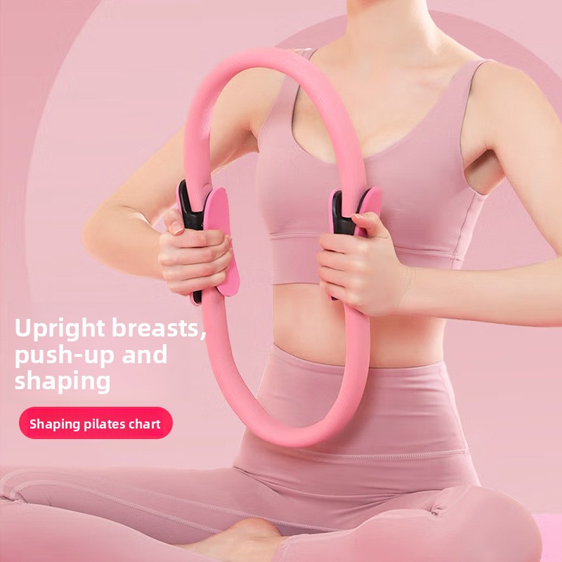 Pilates Ring Circle - วงแหวนพิลาทิสสำหรับผู้หญิงและผู้ชาย วงแหวนออกกำลังกายเพื่อเสริมสร้างกล้ามเนื้อต้นขา แขน และการออกกำลังกายทั่วร่างกาย