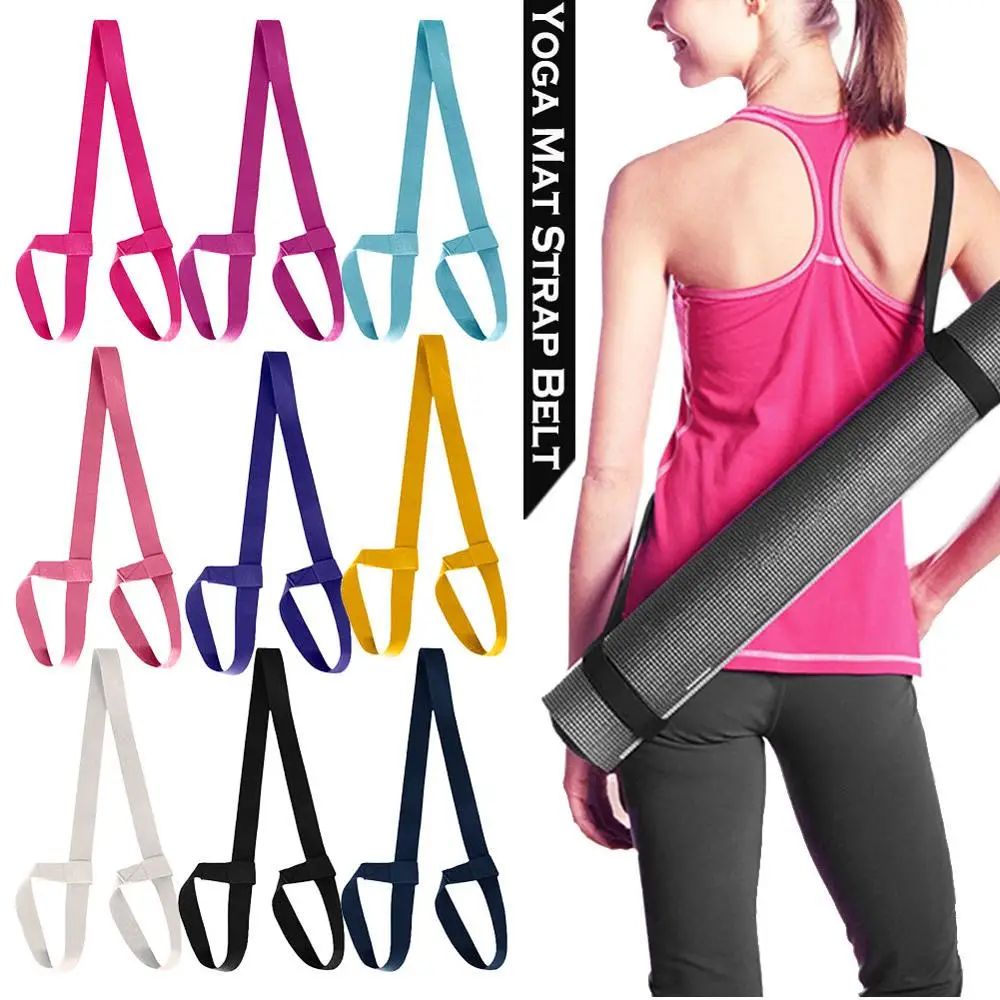 สายรัดเสื่อโยคะคุณภาพสูงแบบปรั - Yoga Fitness Stretching Strap บทวิจารณ์และราคา