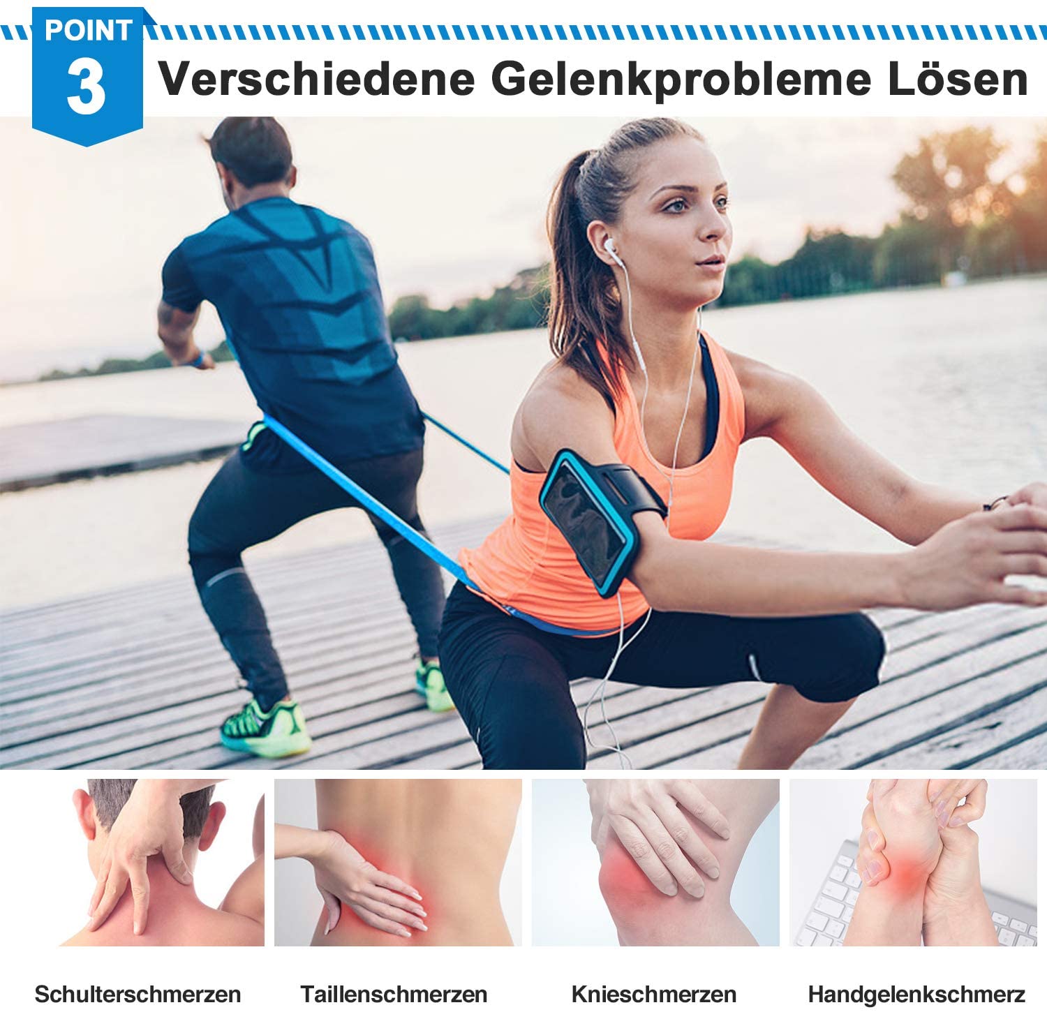 วงออกกําลังกายยืดหยุ่น 3 ชิ้นว - Yoga Fitness Stretching Strap บทวิจารณ์และราคา