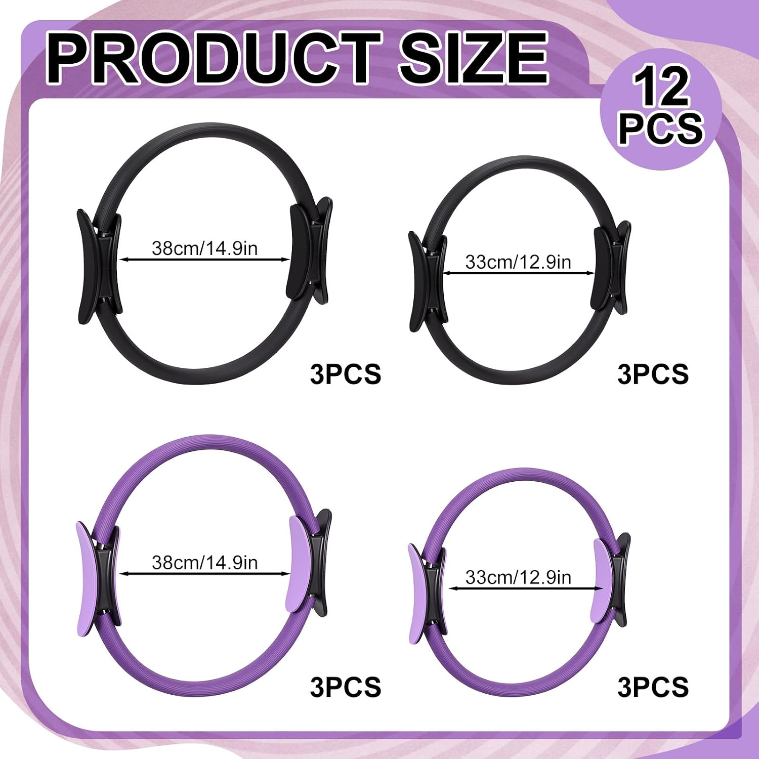 ชุดวงแหวนพิลาทิส 12 ชิ้น ขนาดค - Pilates Ring Circle บทวิจารณ์และราคา