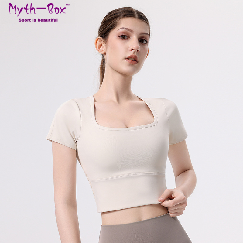 เสื้อโยคะผู้หญิงทรงสลิม มีฟองน - Yoga Fitness Qc บทวิจารณ์และราคา