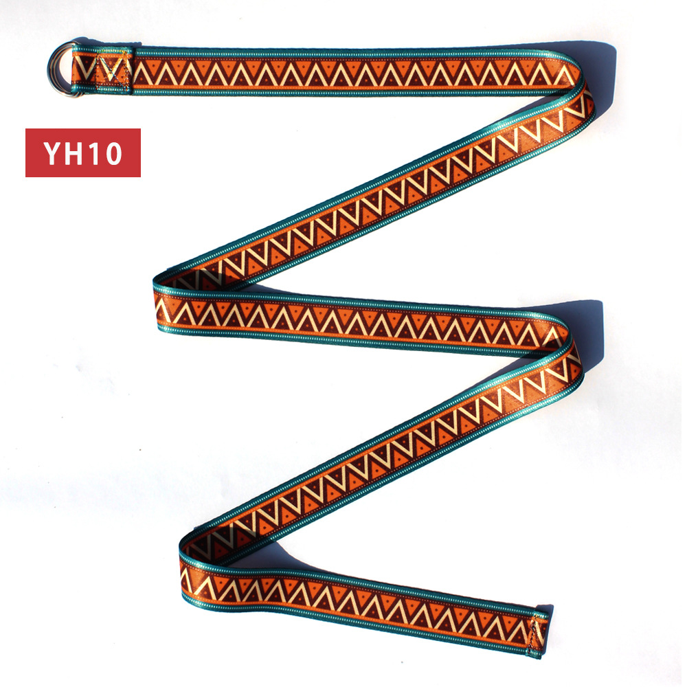 สายโยคะสไตล์วินเทจ 183 ซม. สาย - Yoga Fitness Stretching Strap บทวิจารณ์และราคา