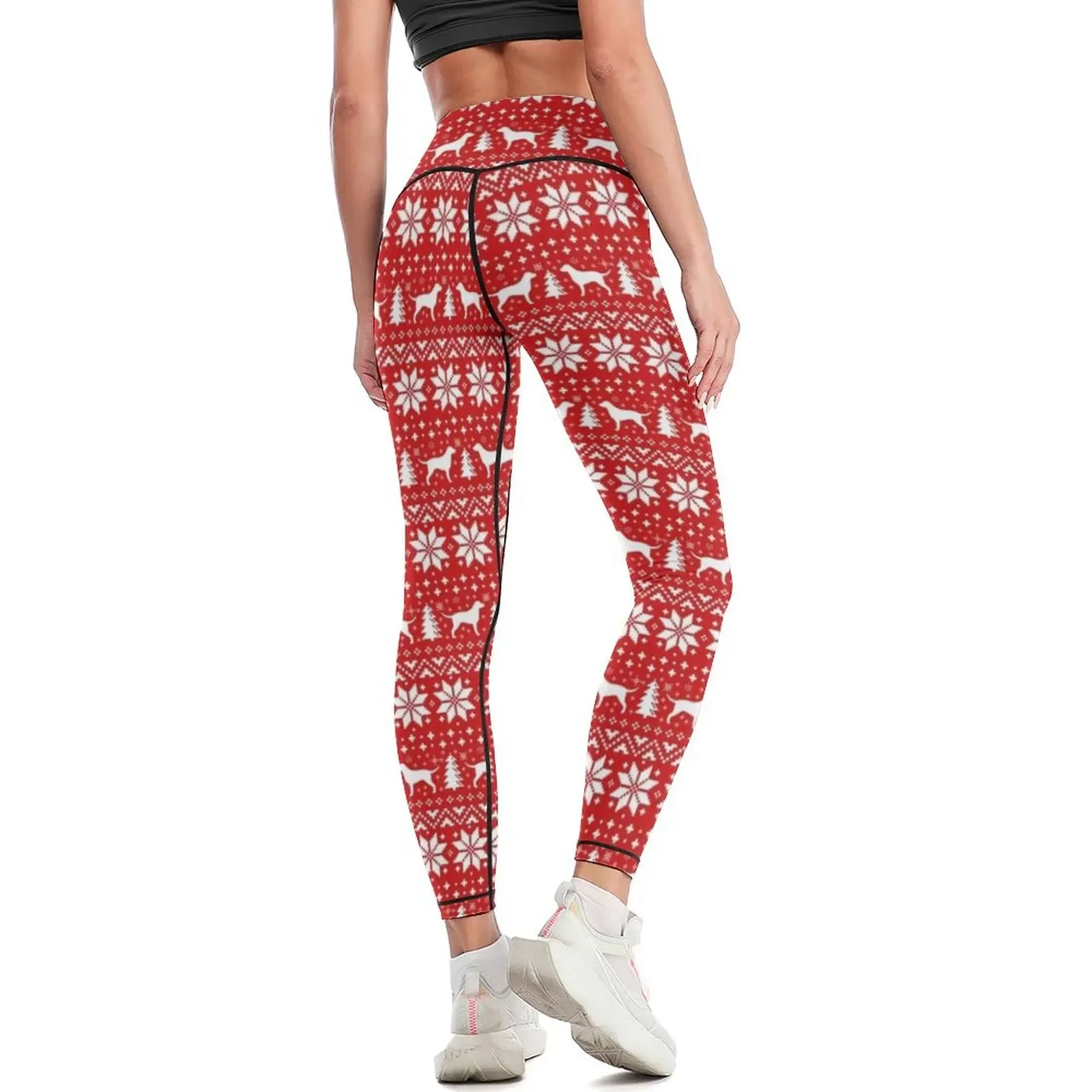 กางเกงเลกกิ้งลายซิลลูเอทสุนัขพ - Yoga Fitness Holiday บทวิจารณ์และราคา
