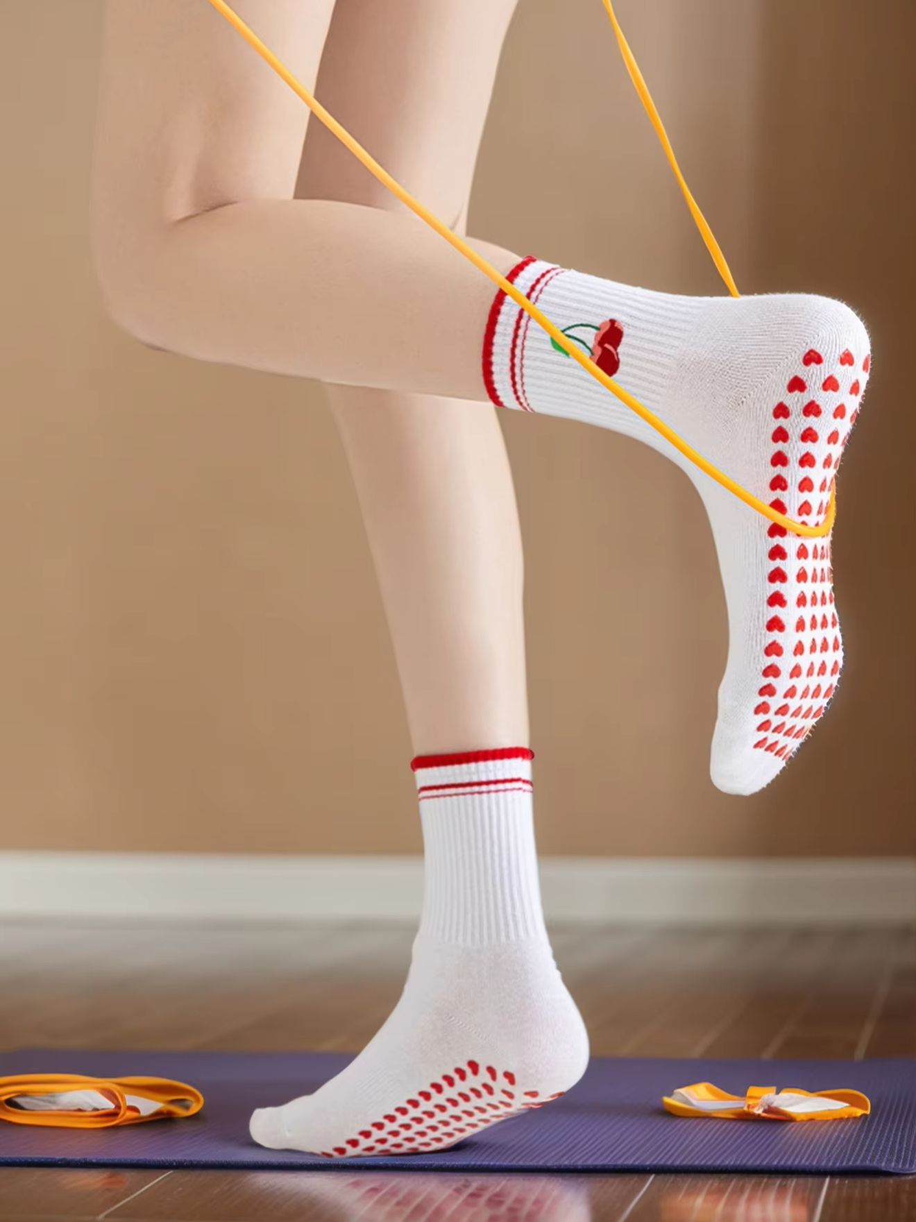 1 คู่ถุงเท้าโยคะมืออาชีพสำหรับ - Yoga Fitness Dance บทวิจารณ์และราคา